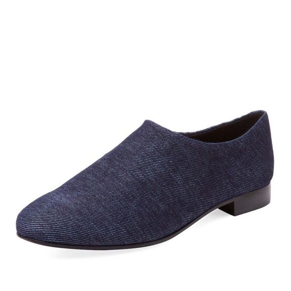 OPENING CEREMONY Charly Denim Flat Slip-on Loafer Shoes Blue 41 - Picture 14 of 15